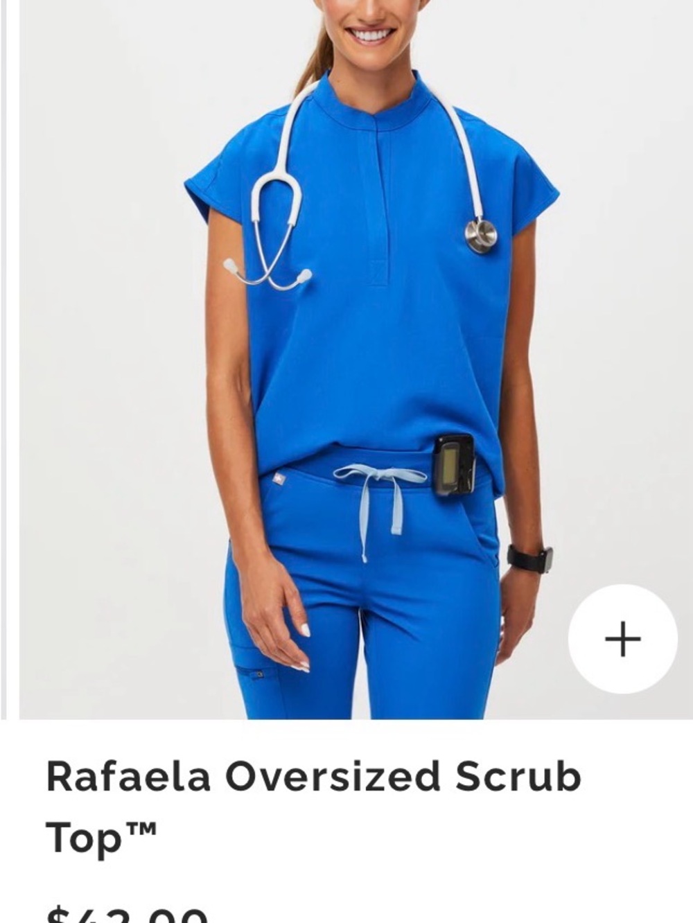 SOLD SOLD SOLD NEW Figs Royal Blue Scrub Set - Picture 4 of 5